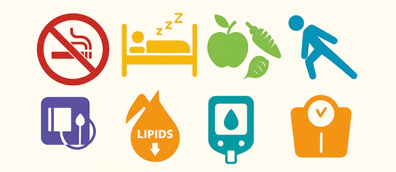 Essential 8 elements for cardiovascular health and Macular degeneration