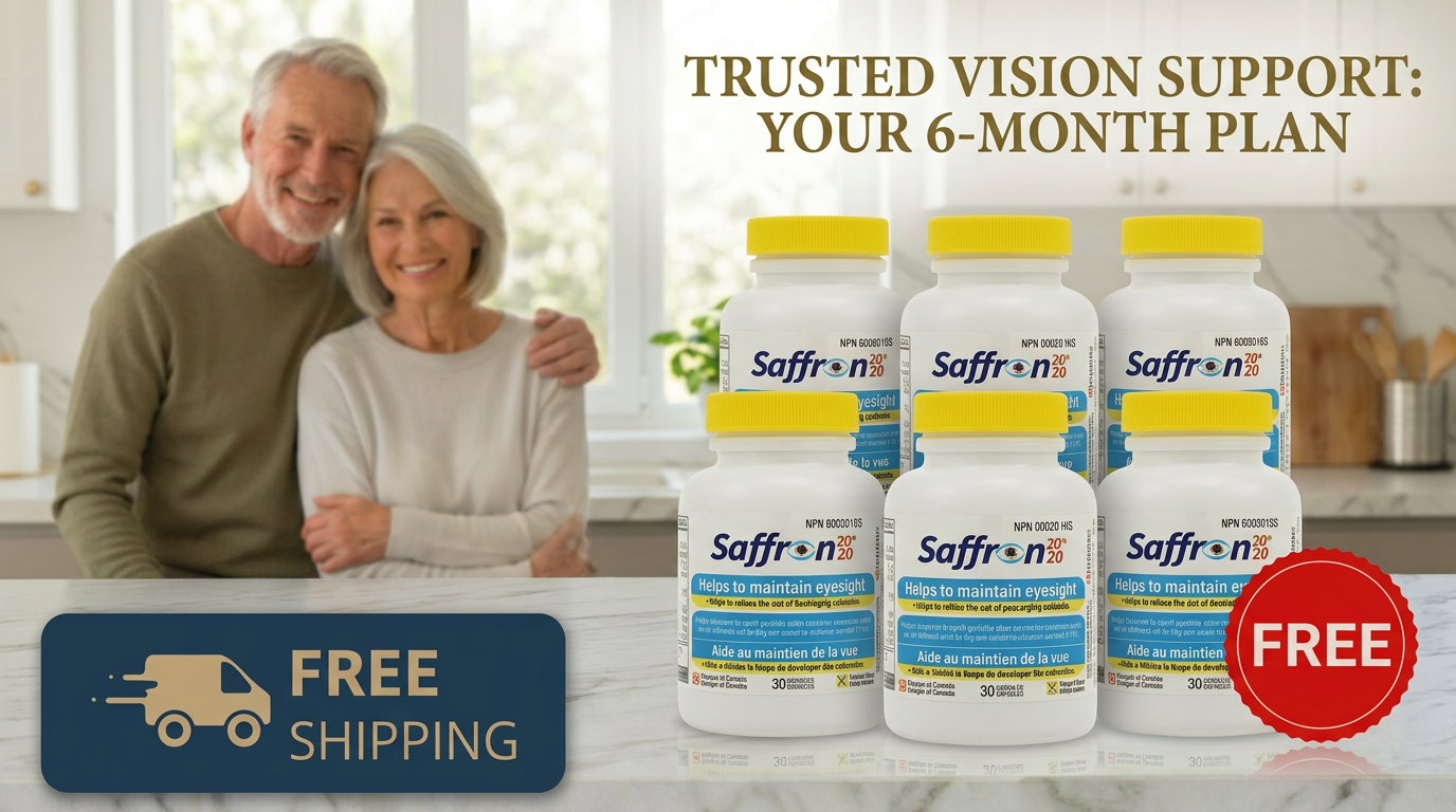 Persavita Saffron 2020 (6-Bottle Pack) Patented Eye Supplement for Macular Degeneration – Buy 5 Get 1 FREE – 6 Months Supply