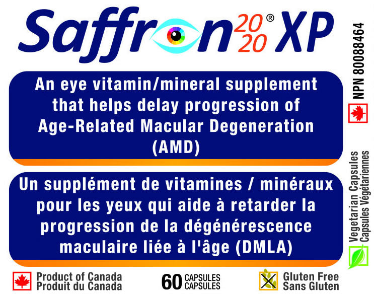 Saffron 2020-XP Supplément contre dégénérescence-PERSAVITA CANADA