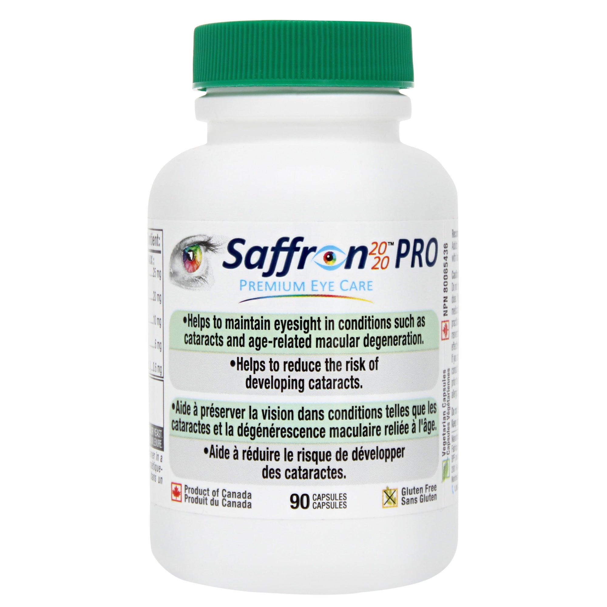 Saffron 2020-PRO Suppléments des yeux AMD-PERSAVITA CANADA