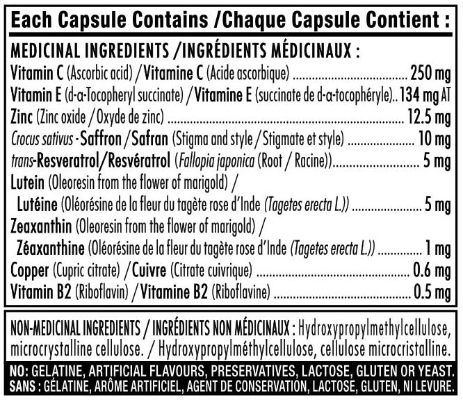 Saffron 2020-XP Supplément contre dégénérescence-PERSAVITA CANADA