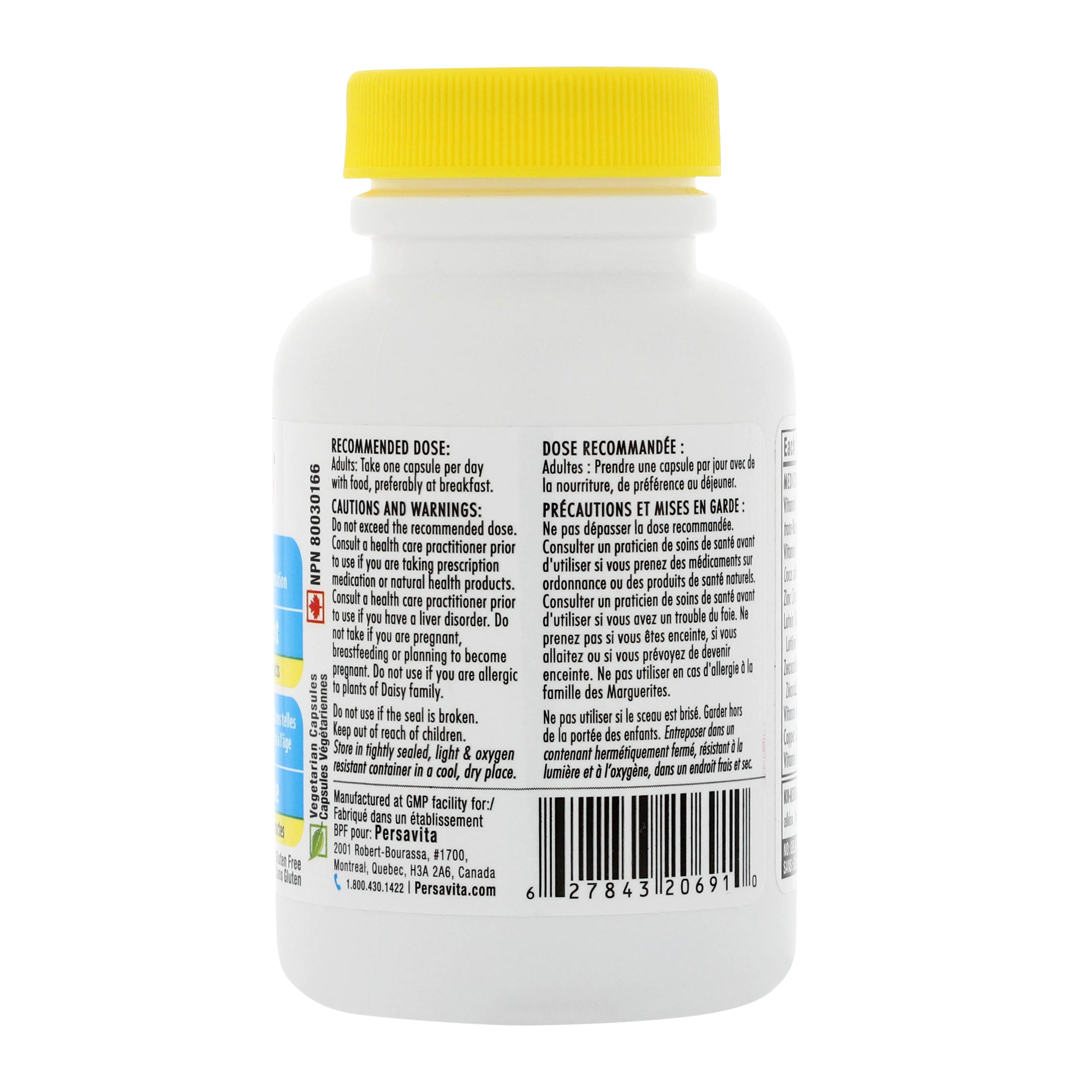 Saffron 2020 Supplément contre la dégénérescence des yeux-PERSAVITA CANADA