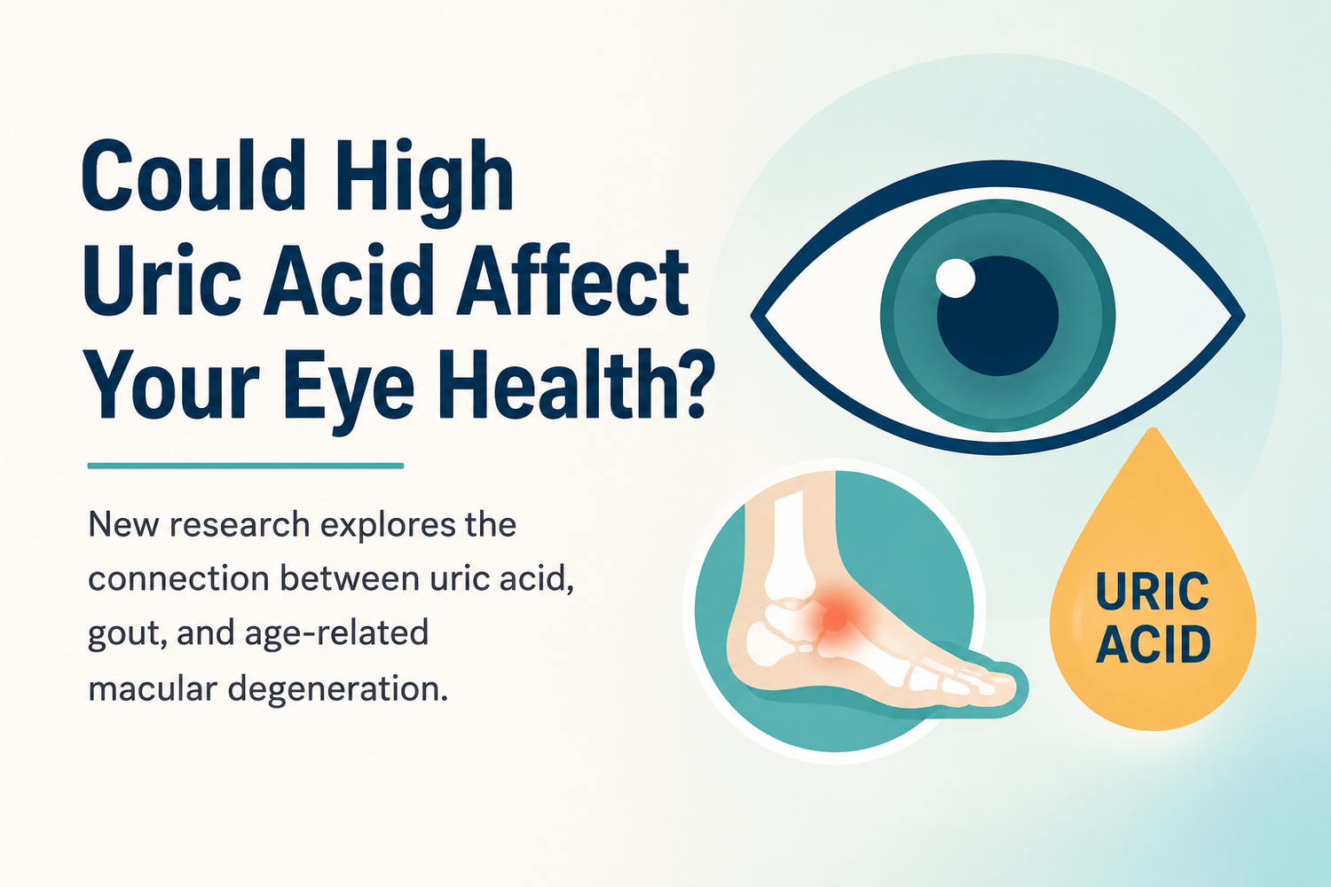 What is the 'uric acid paradox' and how does it affect the eyes?