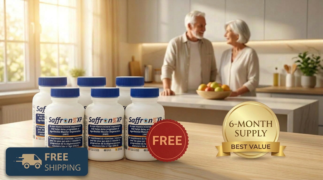 Persavita Saffron 2020-XP (6-Bottle Pack) Patented AREDS2 + Saffron for AMD – Buy 5 Get 1 FREE – 6 Months Supply